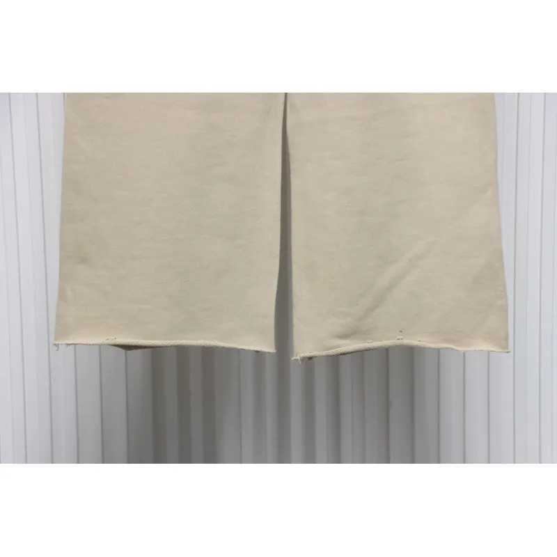We11 Done New Style Gradient Unisex Casual Wide-Leg Pants Grey Beige