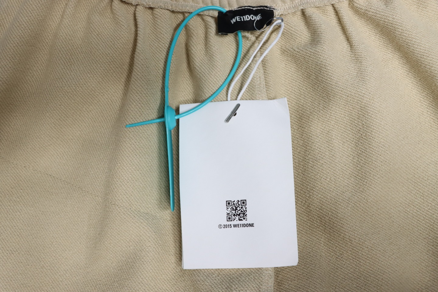 We11 Done New Style Gradient Unisex Casual Wide-Leg Pants Grey Beige