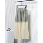 We11 Done New Style Gradient Unisex Casual Wide-Leg Pants Grey Beige