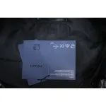 Prada 21fw Classic Triangle Logo Detachable Down Jacket Black