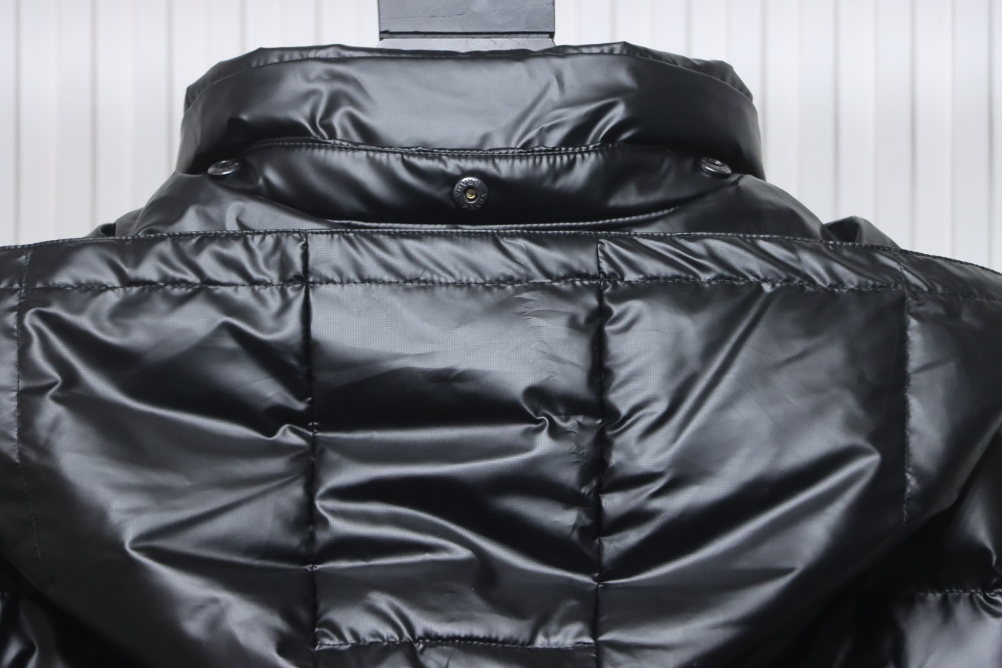 Prada 21fw Classic Triangle Logo Detachable Down Jacket Black