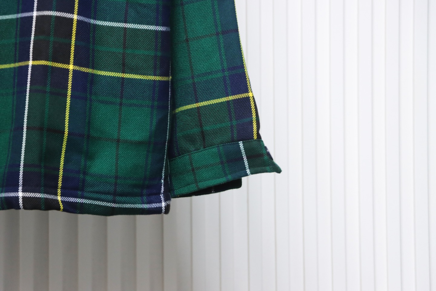 Prada 22FW Blue And Green Plaid Cotton Jacket