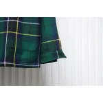 Prada 22FW Blue And Green Plaid Cotton Jacket