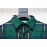Prada 22FW Blue And Green Plaid Cotton Jacket