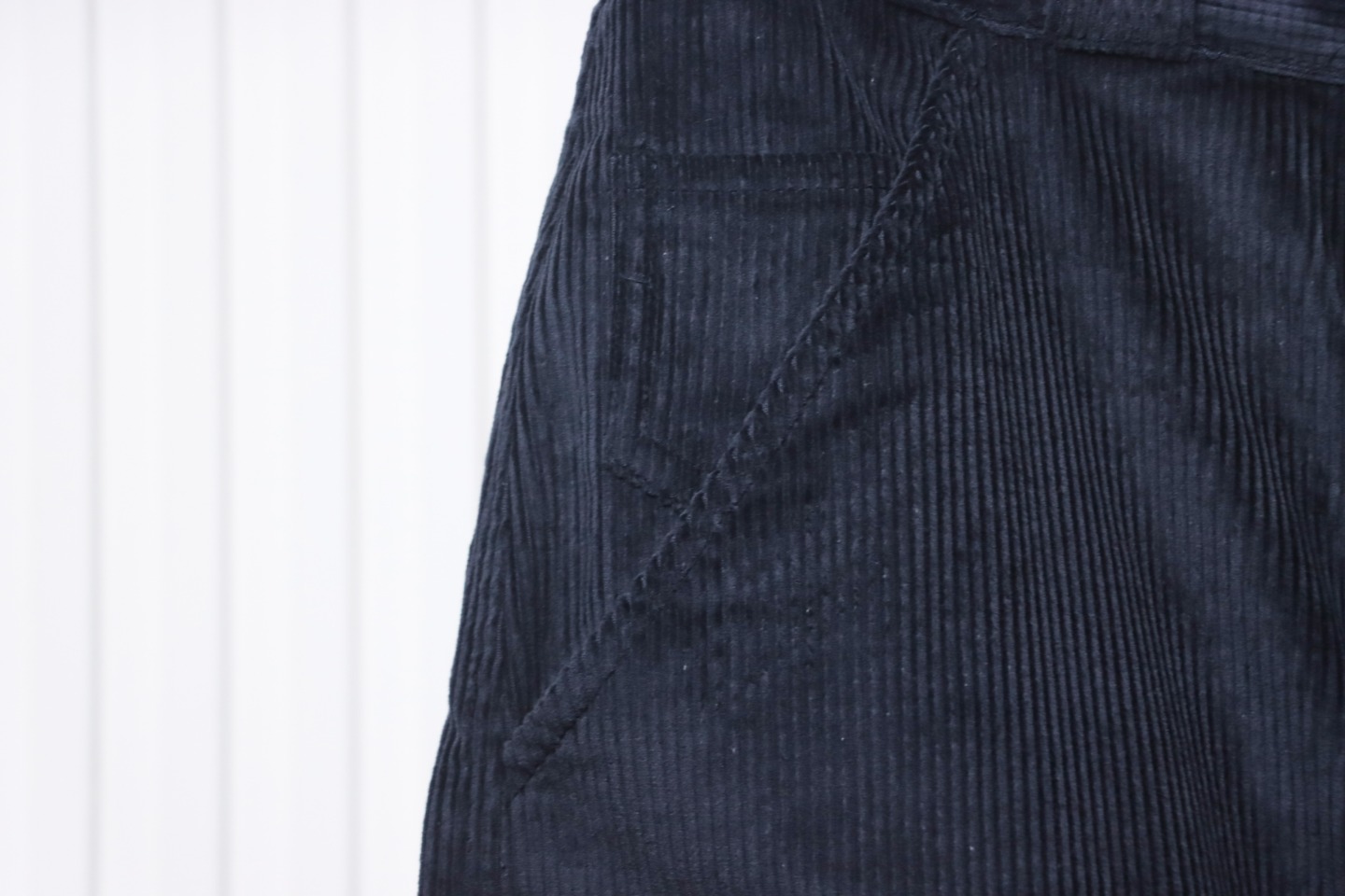 Prada 23FW Corduroy Cargo Pants Dark Blue