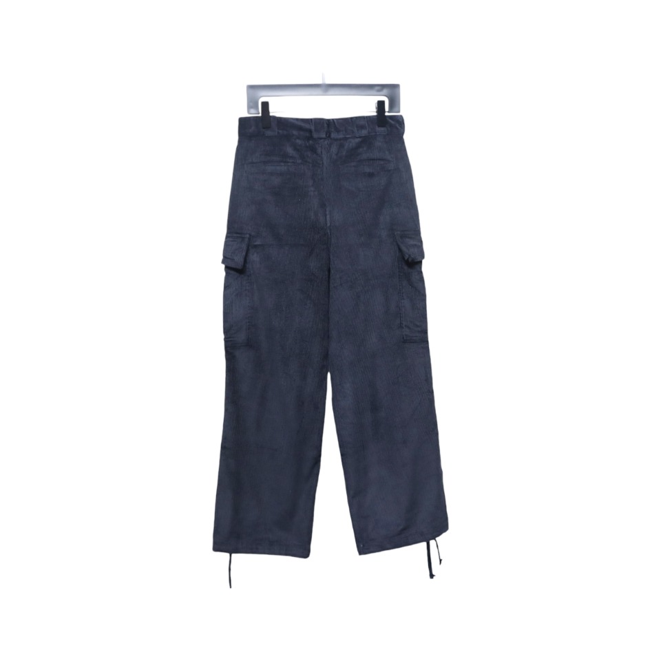 Prada 23FW Corduroy Cargo Pants Dark Blue