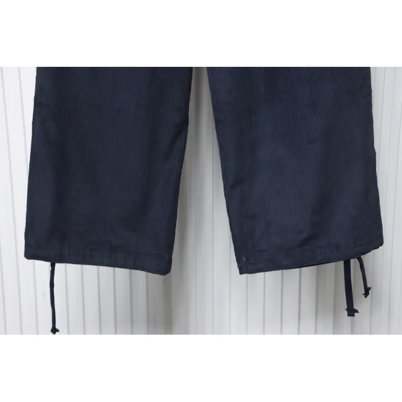 Prada 23FW Corduroy Cargo Pants Dark Blue