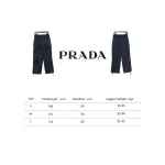 Prada 23FW Corduroy Cargo Pants Dark Blue