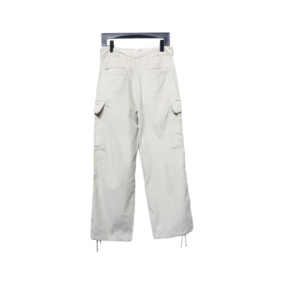 Prada 23FW Corduroy Cargo Pants White