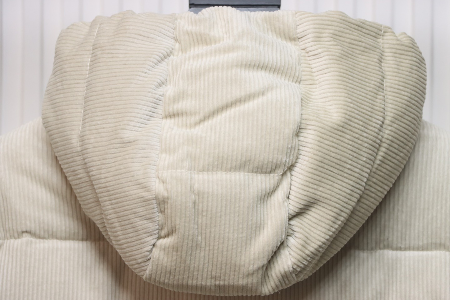 Prada 23FW Corduroy Down Jacket Beige