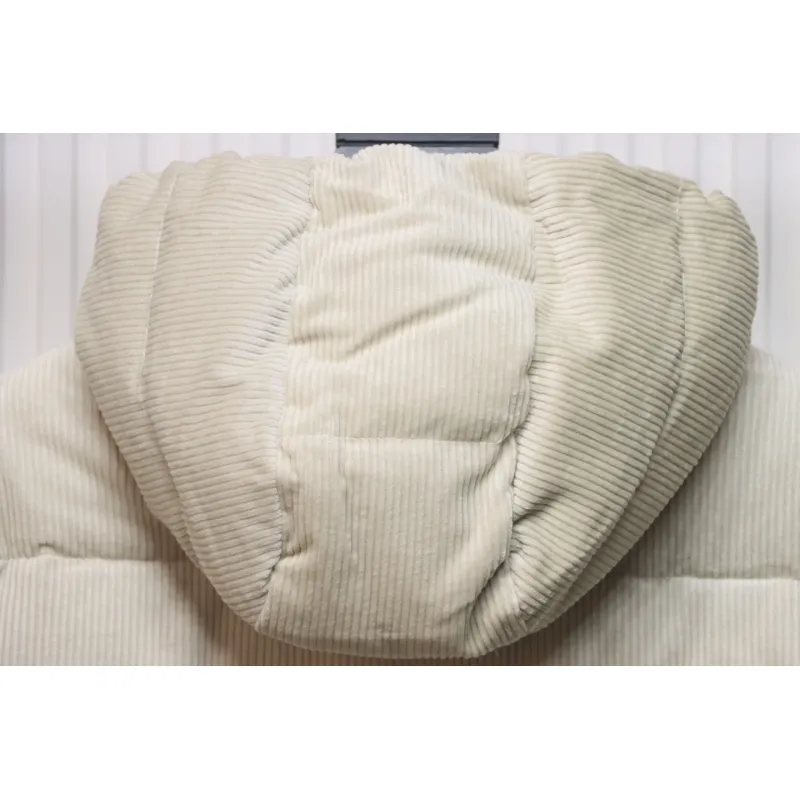 Prada 23FW Corduroy Down Jacket Beige