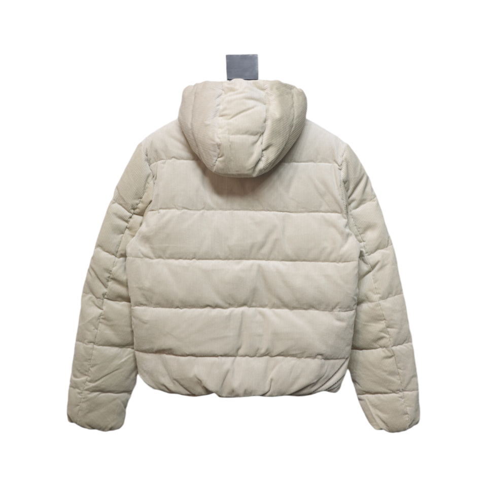Prada 23FW Corduroy Down Jacket Beige