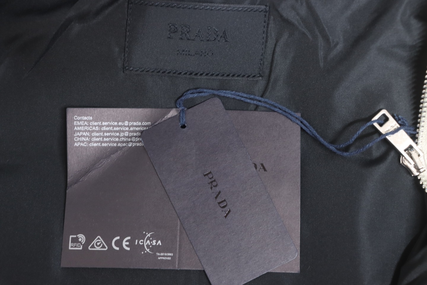 Prada 23FW Corduroy Down Jacket Beige