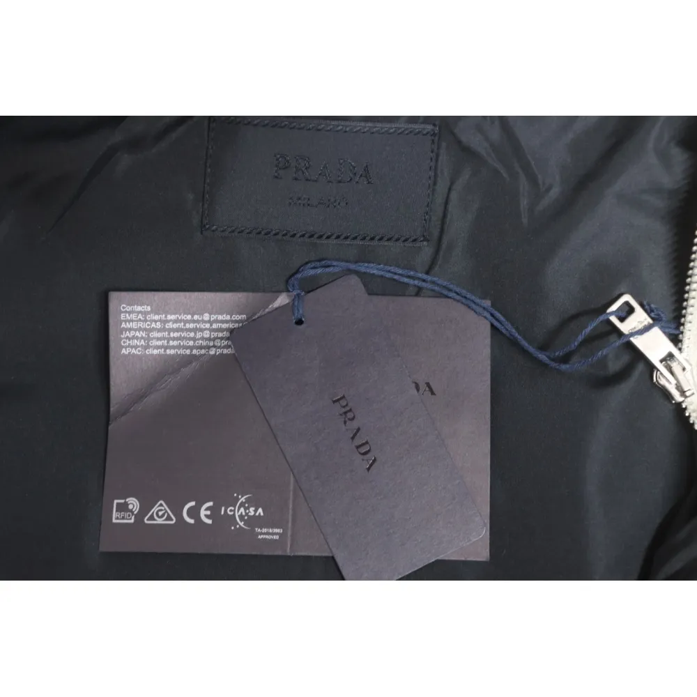Prada 23FW Corduroy Down Jacket Beige