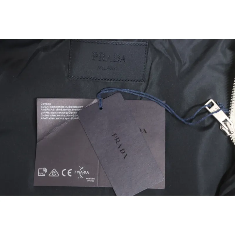 Prada 23FW Corduroy Down Jacket Beige