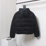 Prada 23FW Corduroy Down Jacket Black