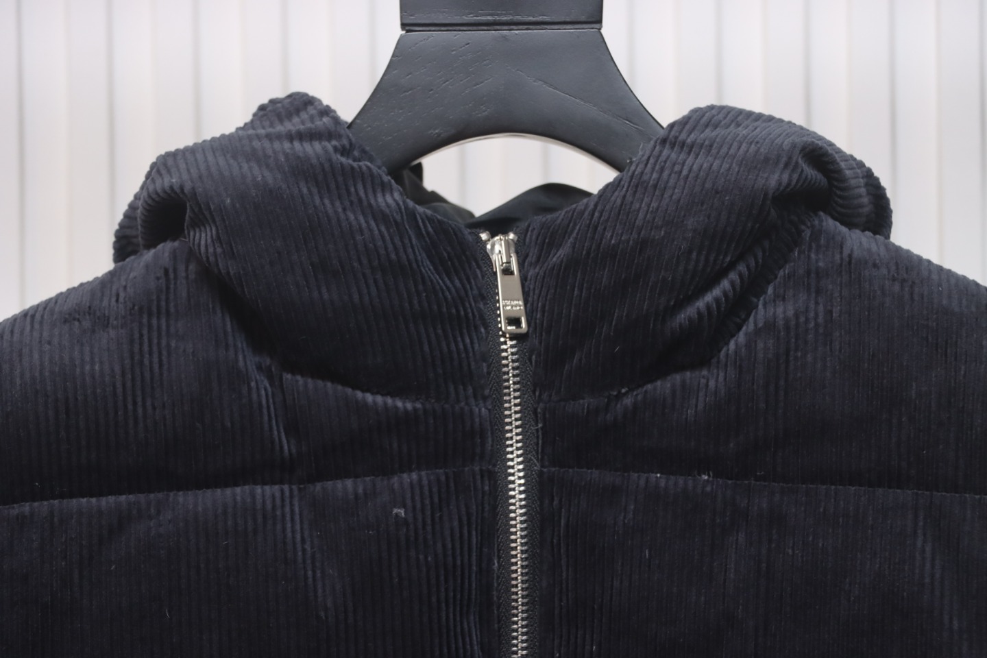Prada 23FW Corduroy Down Jacket Black