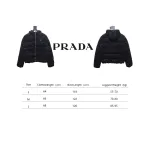 Prada 23FW Corduroy Down Jacket Black