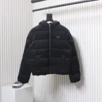 Prada 23FW Corduroy Down Jacket Black