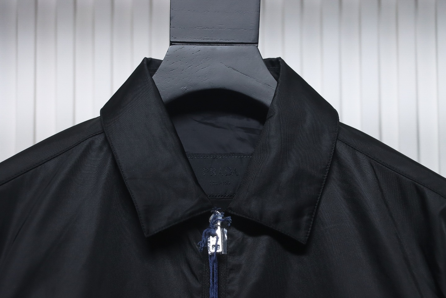 Prada 23Fw Pocket Triangle Logo Double Zipper Jacket