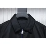 Prada 23Fw Pocket Triangle Logo Double Zipper Jacket