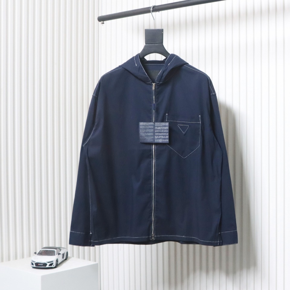 Prada 23SS Exposed Zipper Jacket