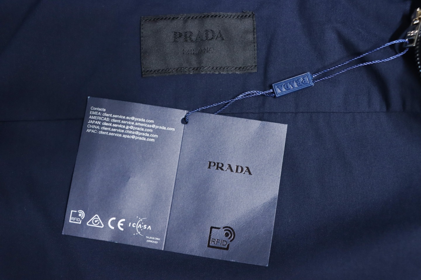 Prada 23SS Exposed Zipper Jacket