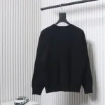 Prada 23ss Series Chest Necklace Letter Border Three-Dimensional Jacquard Sweater
