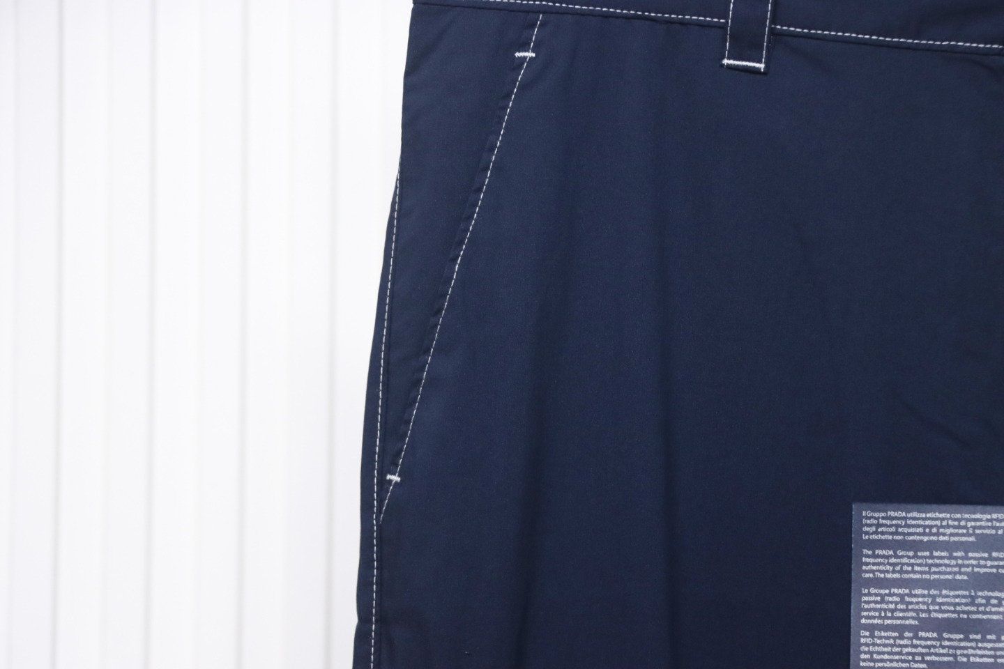 Prada 23SS Topstitched Trousers