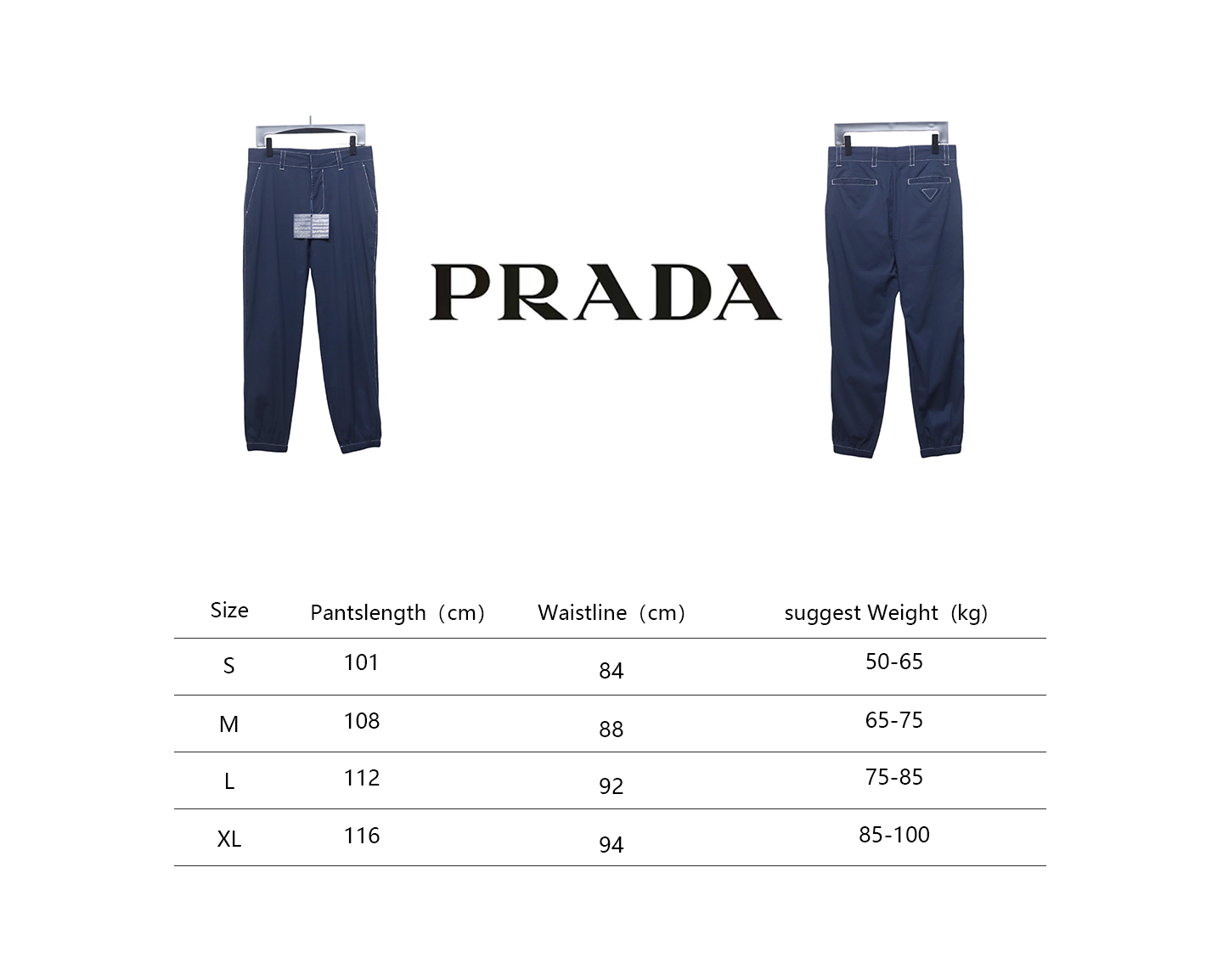 Prada 23SS Topstitched Trousers