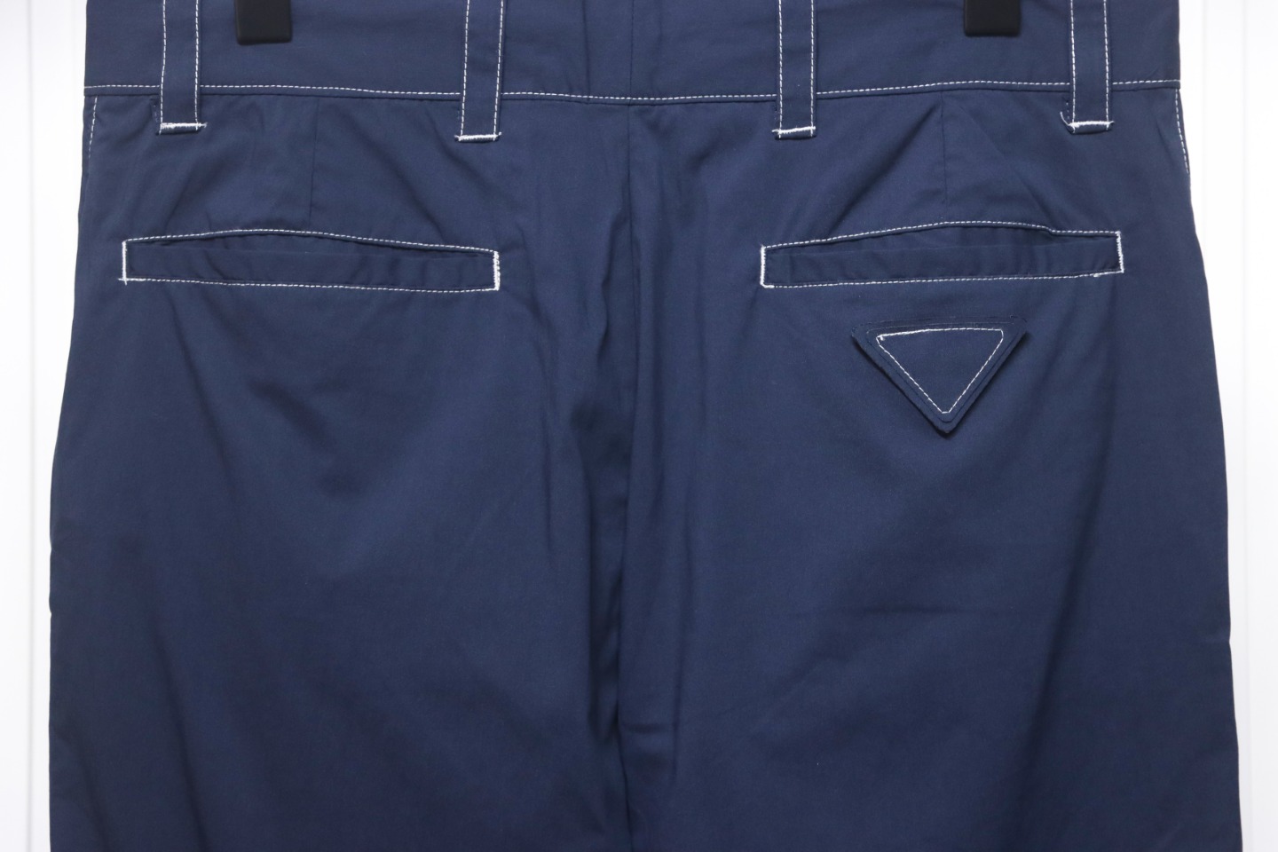 Prada 23SS Topstitched Trousers