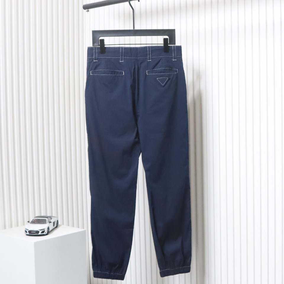 Prada 23SS Topstitched Trousers