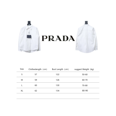 Prada 24Fw Back Patch Lettering Long Sleeve Shirt 02