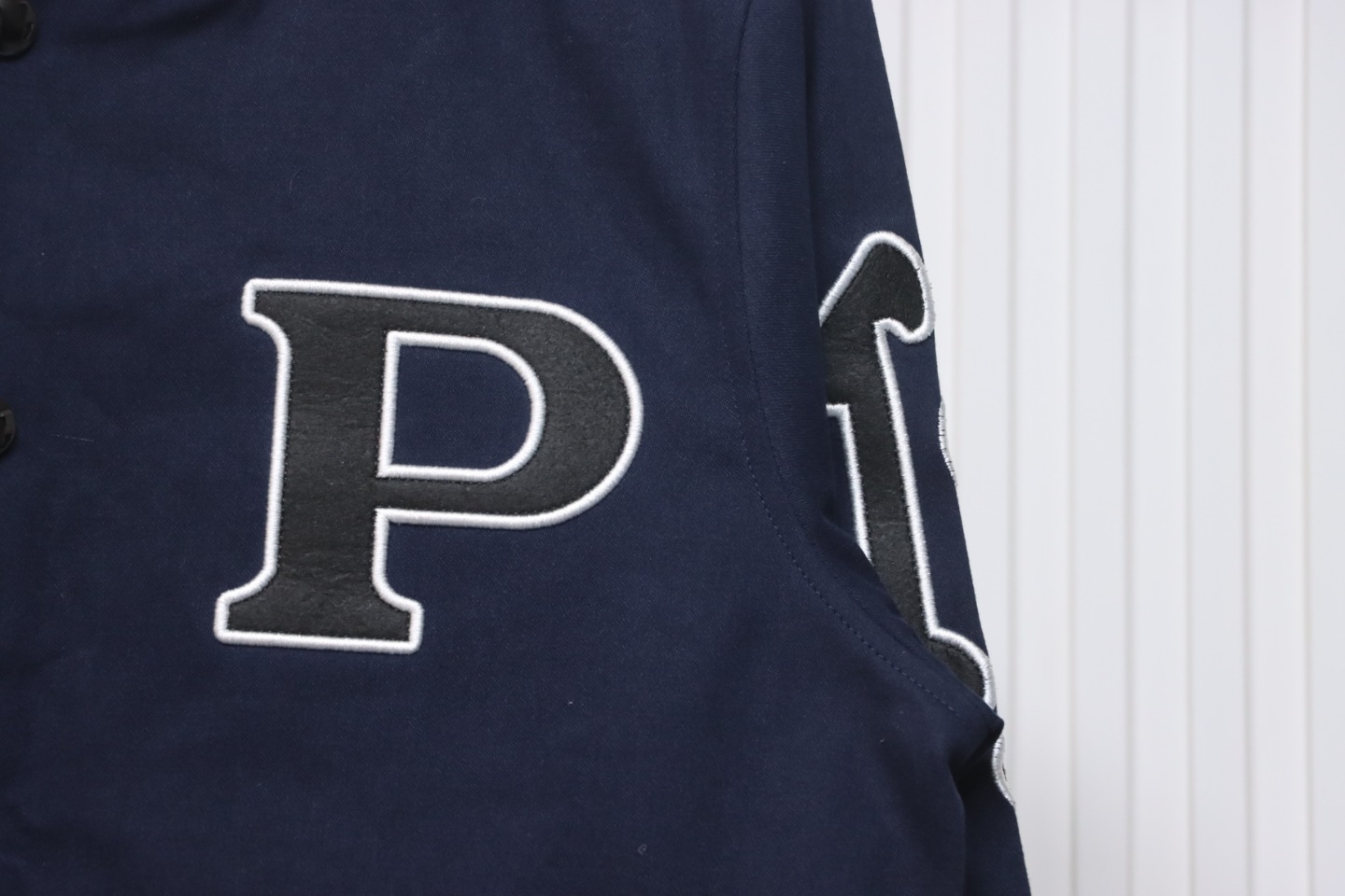 Prada 24FW Canvas Grain Padded Baseball Jacket