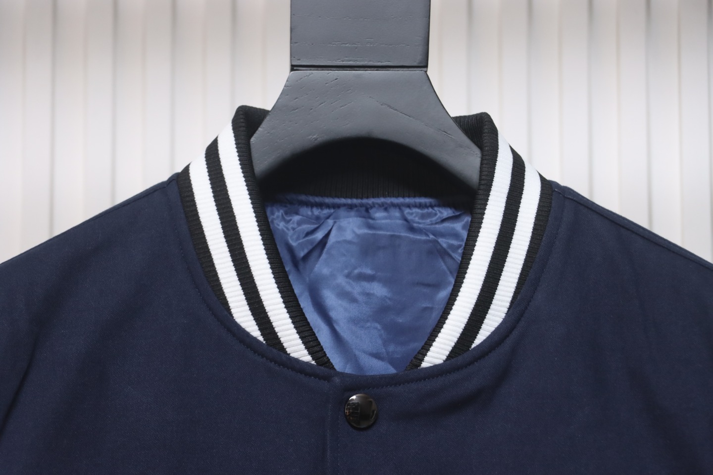 Prada 24FW Canvas Grain Padded Baseball Jacket