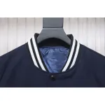 Prada 24FW Canvas Grain Padded Baseball Jacket