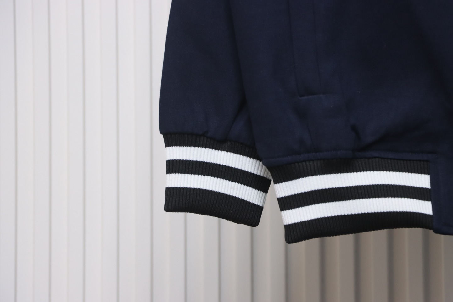 Prada 24FW Canvas Grain Padded Baseball Jacket