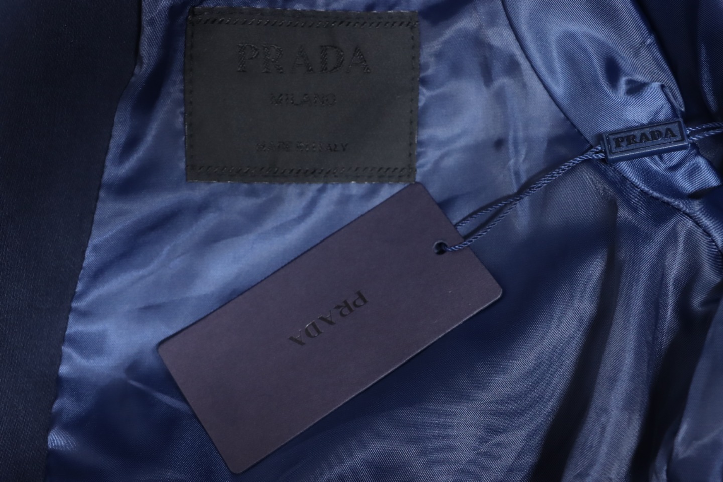 Prada 24FW Canvas Grain Padded Baseball Jacket