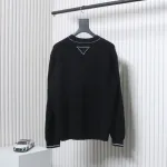 Prada 24FW Chunky White Crew Neck Sweater