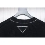 Prada 24FW Chunky White Crew Neck Sweater