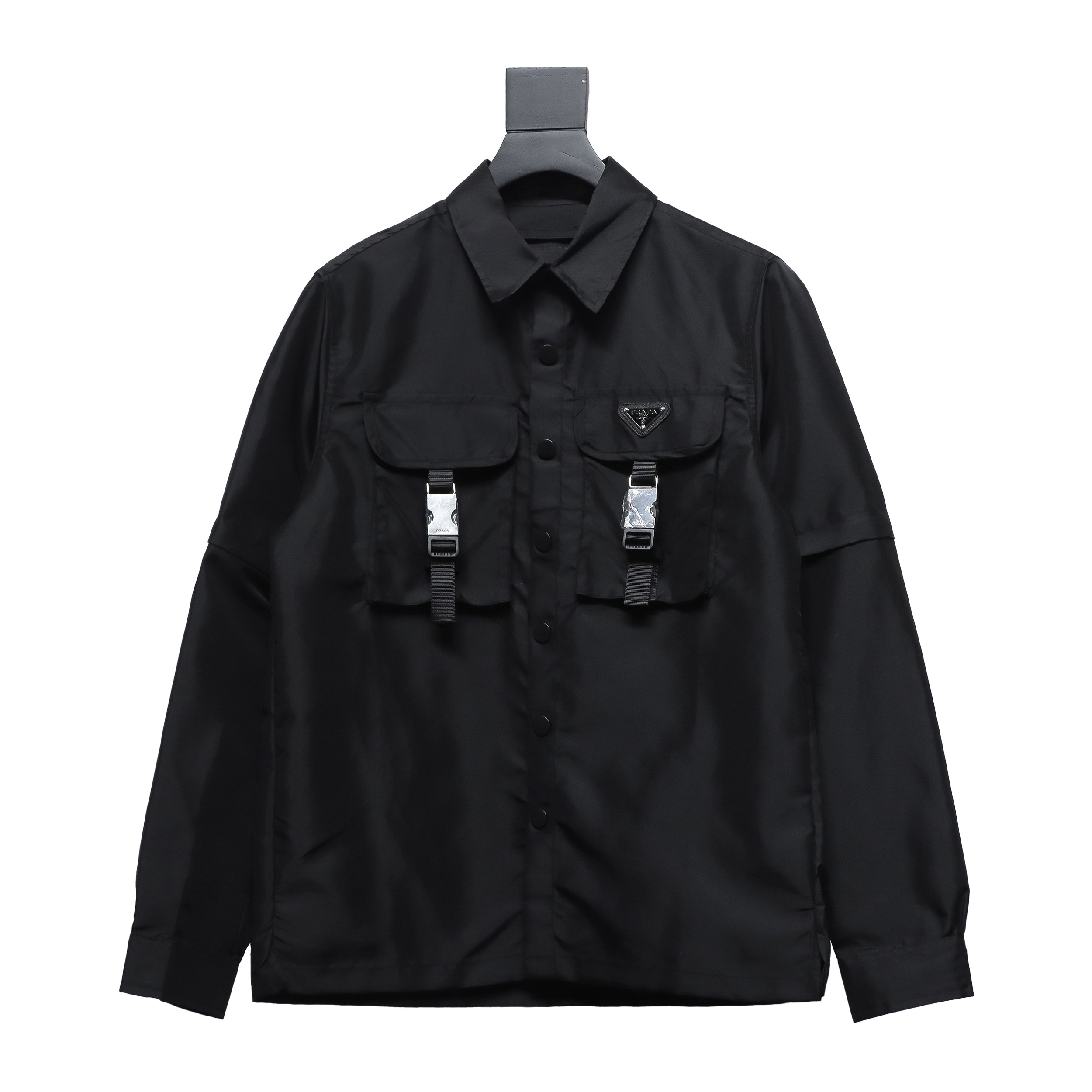 Prada 24Fw Detachable Heavy Nylon Work Jacket