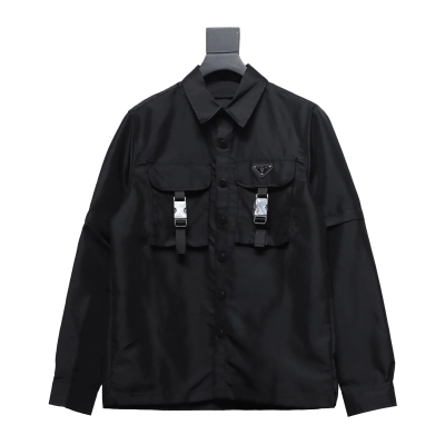 Prada 24Fw Detachable Heavy Nylon Work Jacket 01