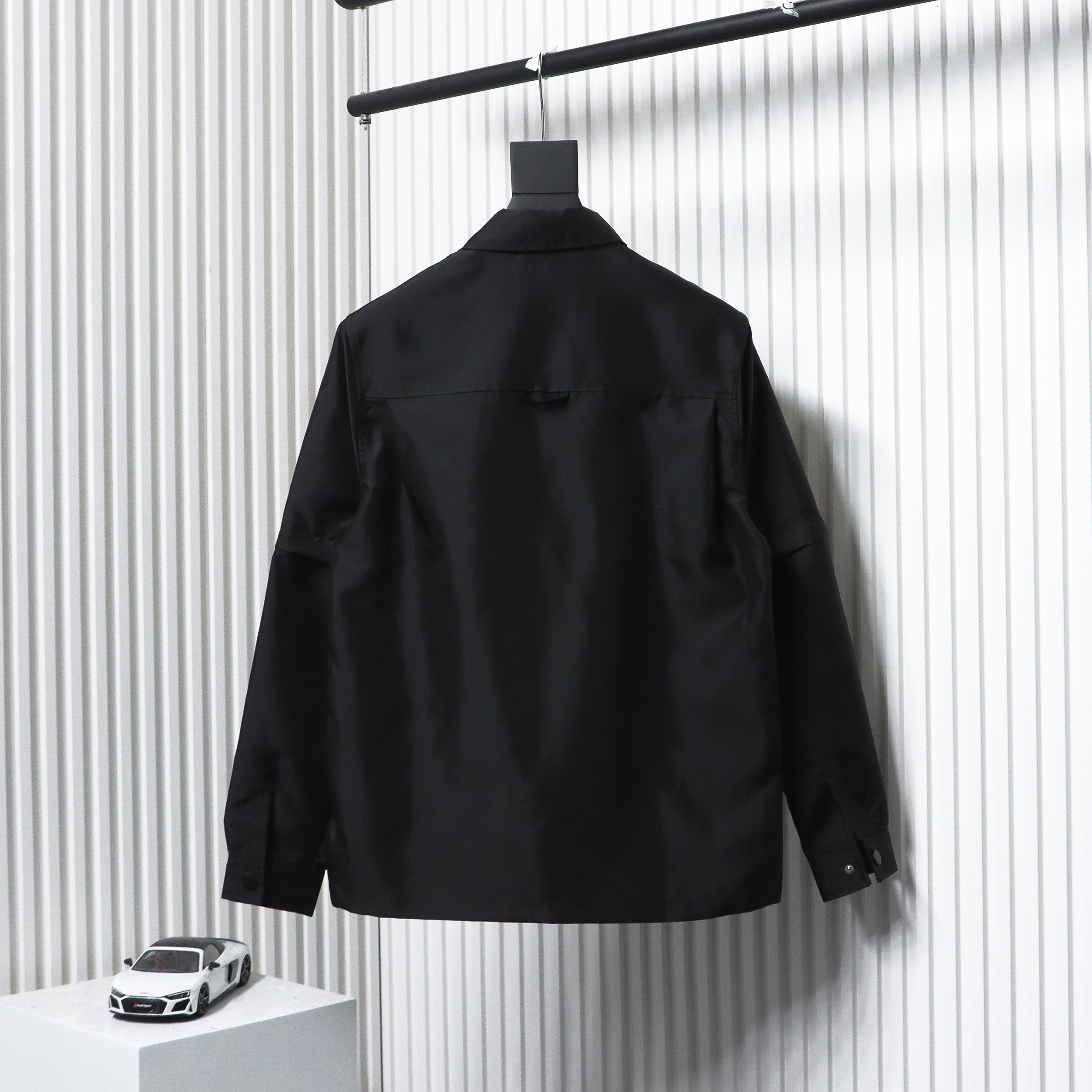 Prada 24Fw Detachable Heavy Nylon Work Jacket