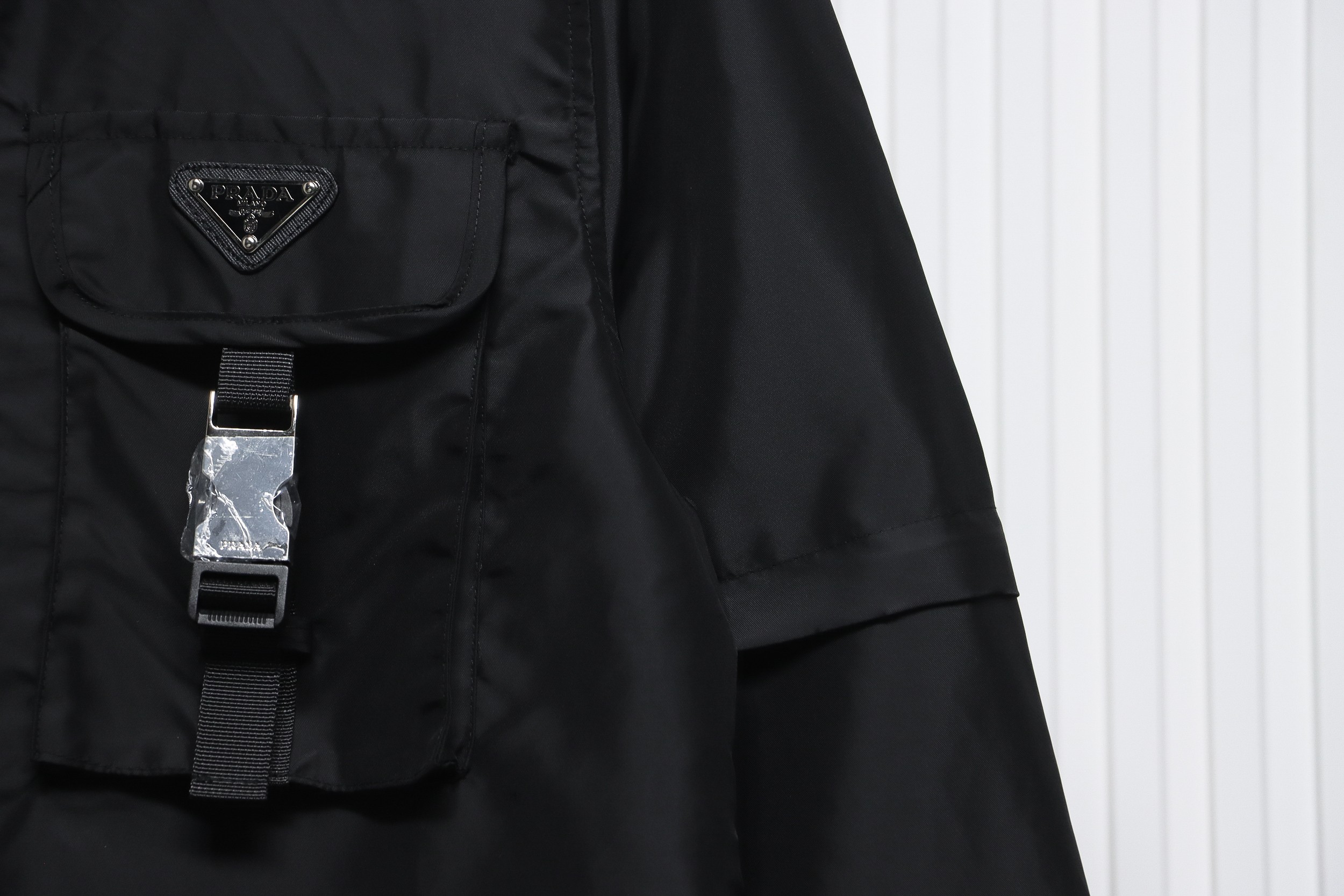 Prada 24Fw Detachable Heavy Nylon Work Jacket