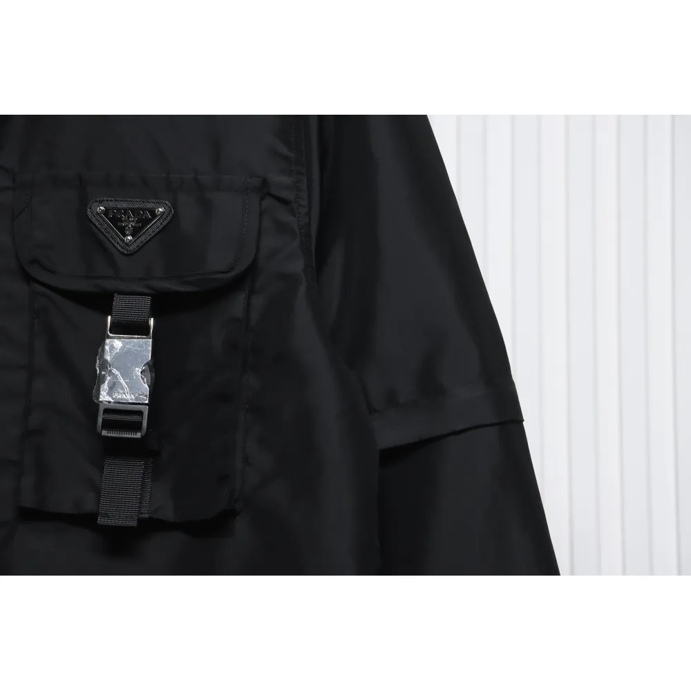 Prada 24Fw Detachable Heavy Nylon Work Jacket