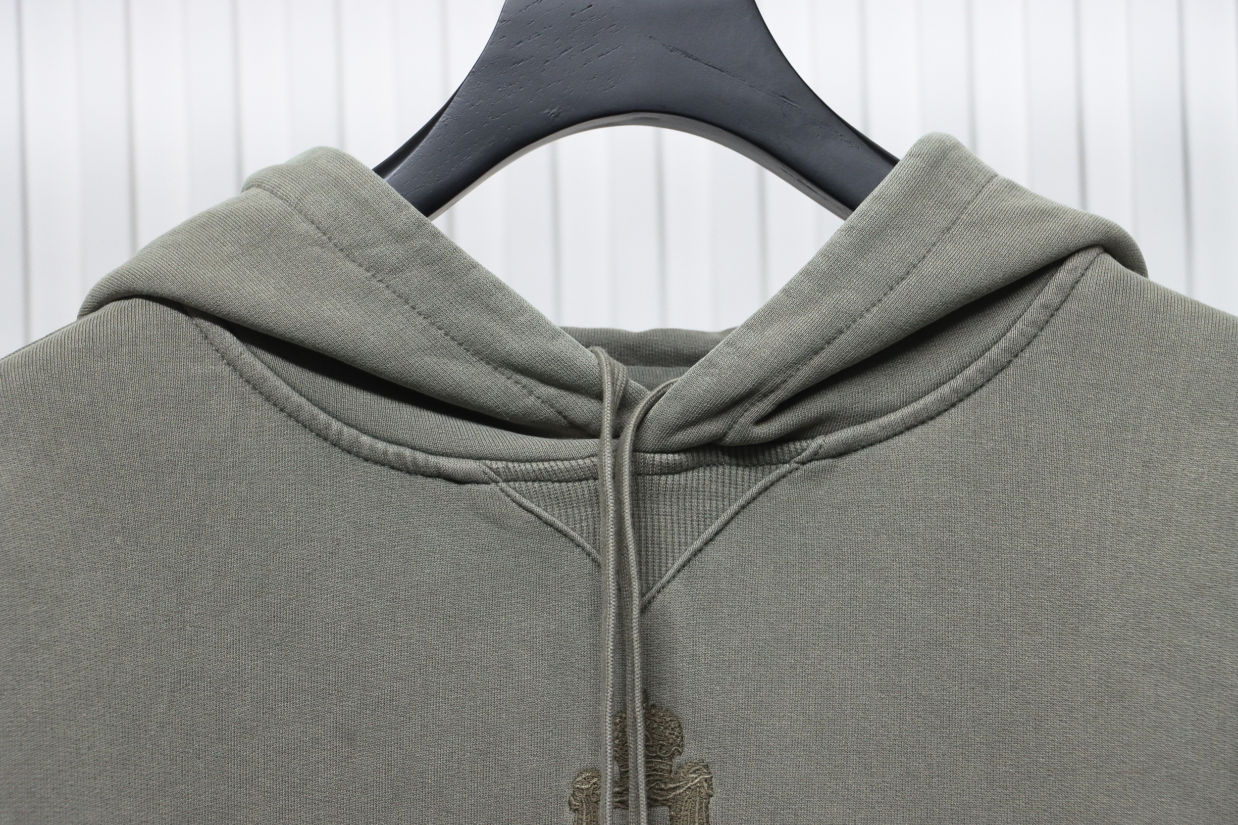 Prada 24Fw Medal Letters Applique Hooded Hoodie