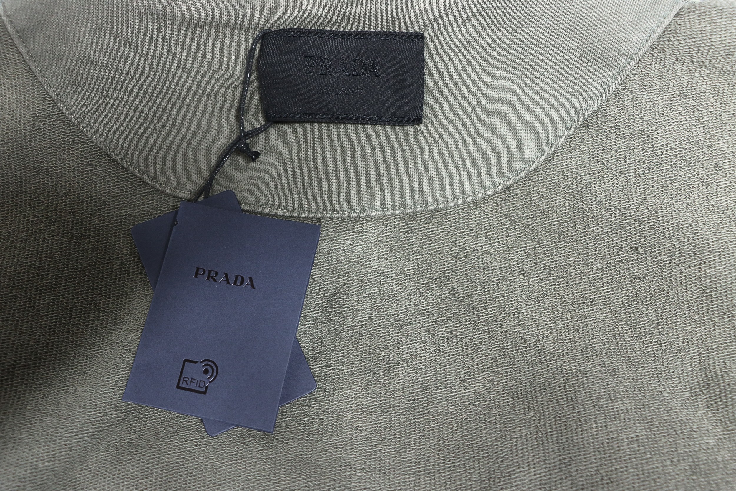 Prada 24Fw Medal Letters Applique Hooded Hoodie