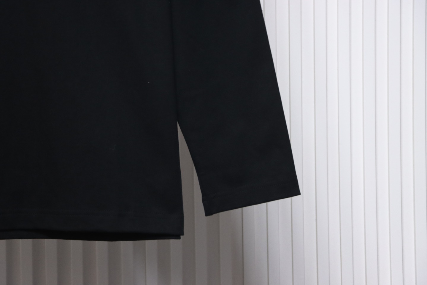 Prada 24Fw Pocket Triangle Metal Logo Long Sleeve T-shirt Black