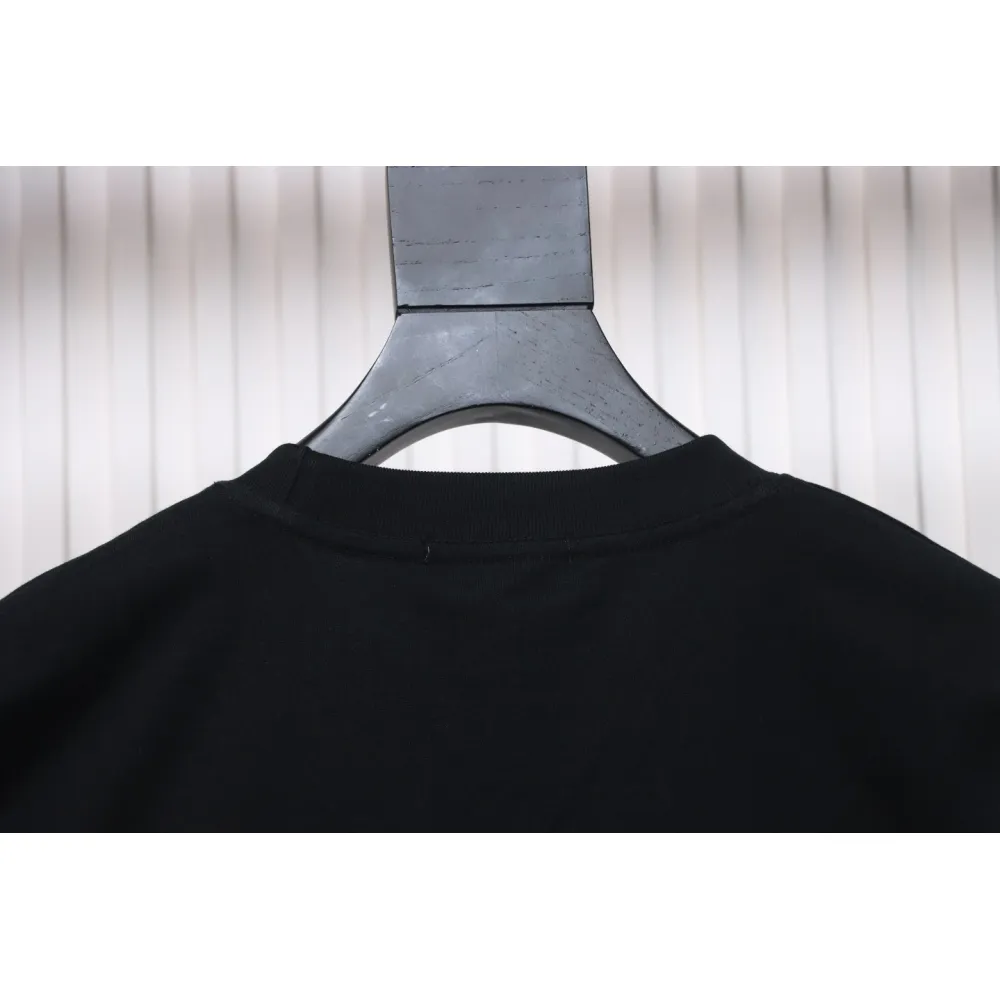 Prada 24Fw Pocket Triangle Metal Logo Long Sleeve T-shirt Black