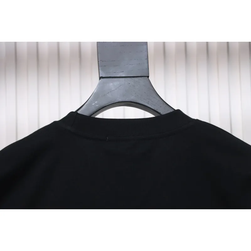 Prada 24Fw Pocket Triangle Metal Logo Long Sleeve T-shirt Black